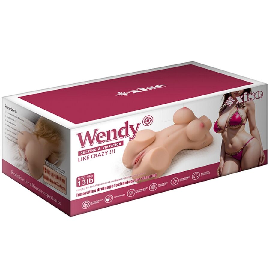 XISE - WENDY TORSO FEMMINILE CON VIBRAZIONE E TELECOMANDO 6 KG