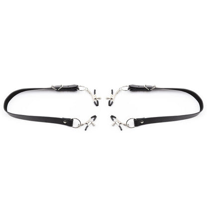 OHMAMA FETISH - PINZE PER CLITORIDE CON CINGHIE PER GAMBE