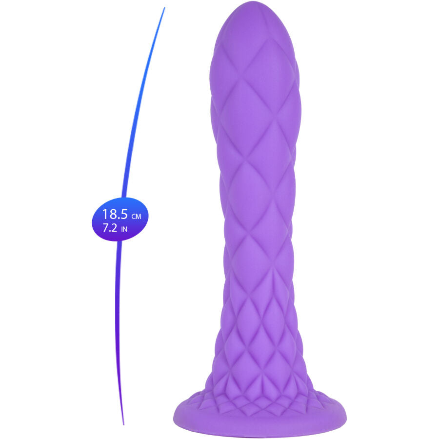 SILEXD - DILDO DA SOGNO FANTASY SILICONE LIQUIDO TERMOREATTIVO VIOLA 18,5 CM